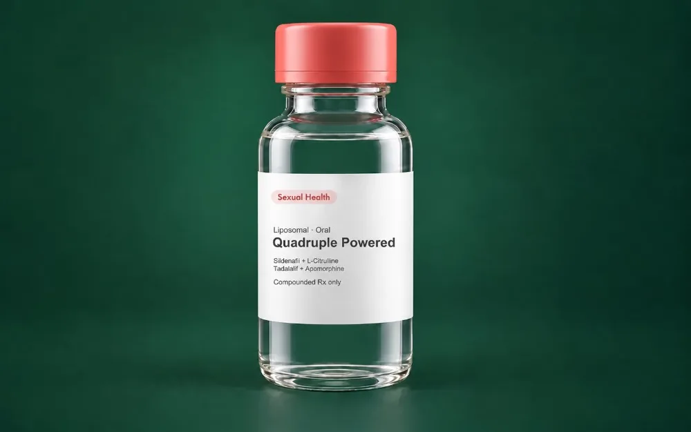 LongevityX MD compounded Quadruple Powered liposomal oral vial