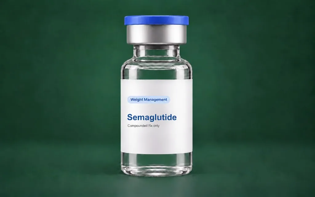 LongevityX MD compounded semaglutide injection vial