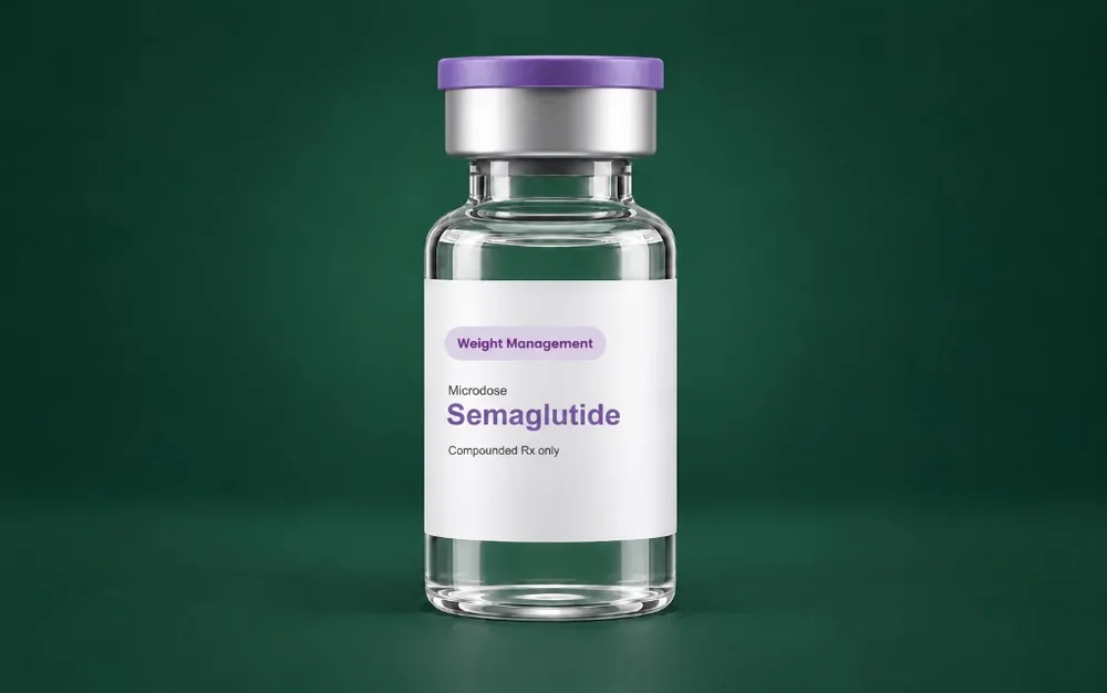 LongevityX MD compounded microdose semaglutide vial